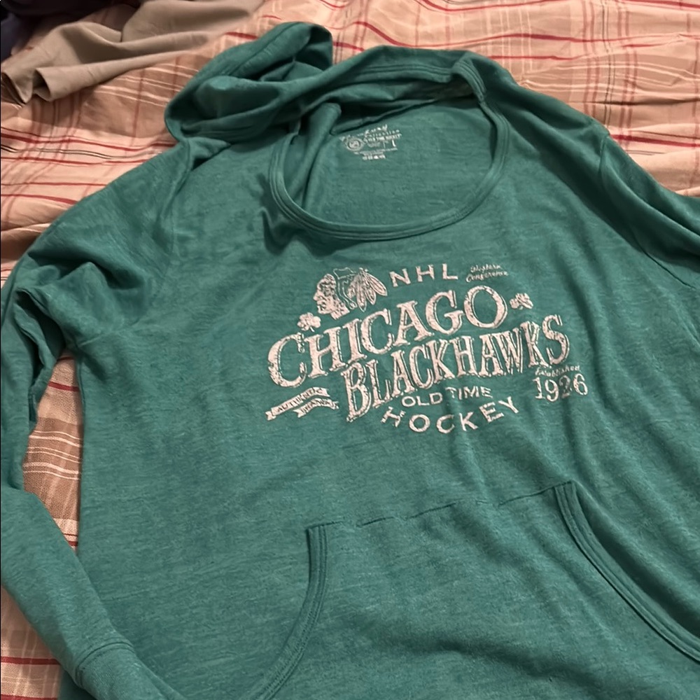 Chicago Blackhawks Teal Hoodie